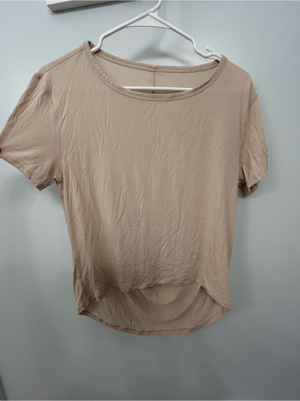 lululemon athletica Short Sleeve Scoop Neck Top - cream
